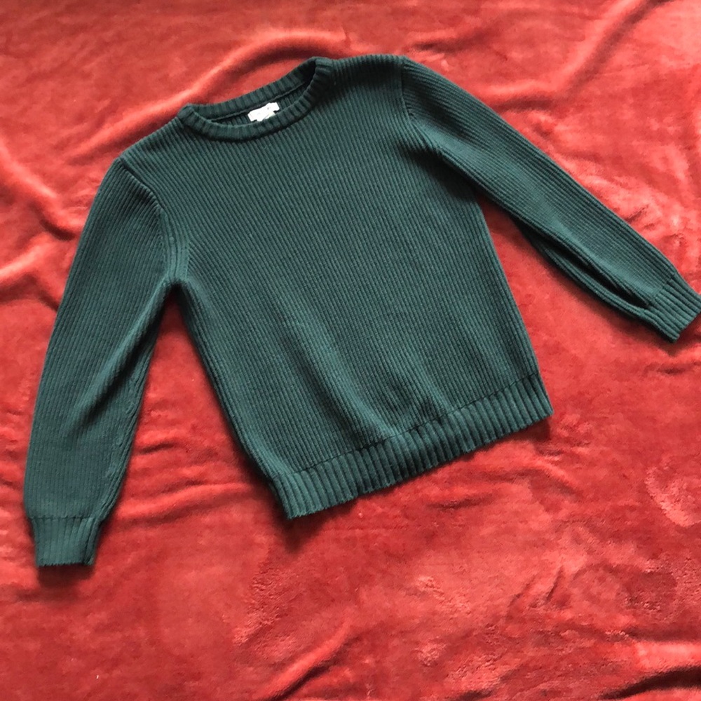 Green Cotton Sweater